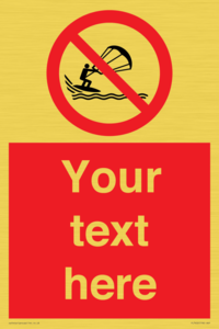 Custom No kite surfing